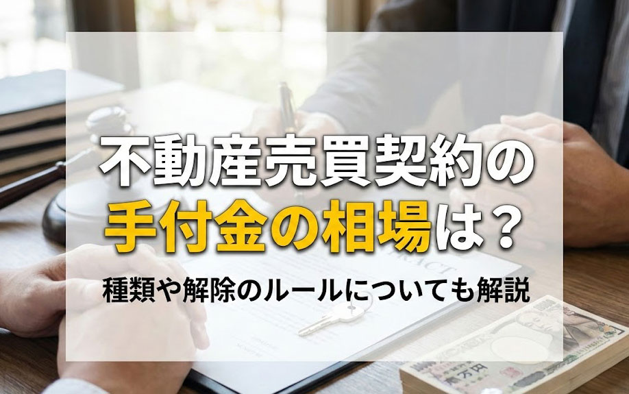 不動産売買契約の手付金の相場は？種類や解除のルールについても解説