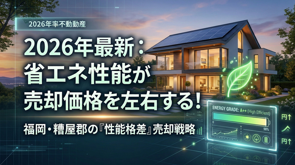 026年福岡・糟屋不動産売却｜省エネ性能が左右する資産価値の二極化の画像