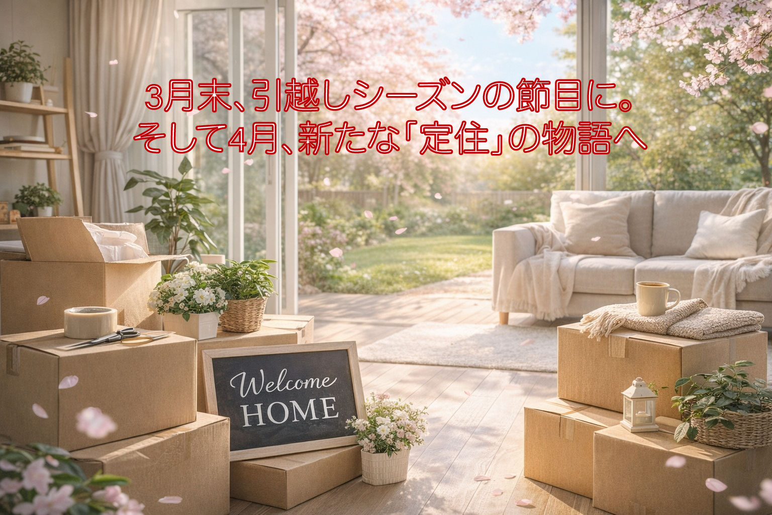 （2026年3月27日）3月末、引越しシーズンの節目に。そして4月、新たな「定住」の物語への画像