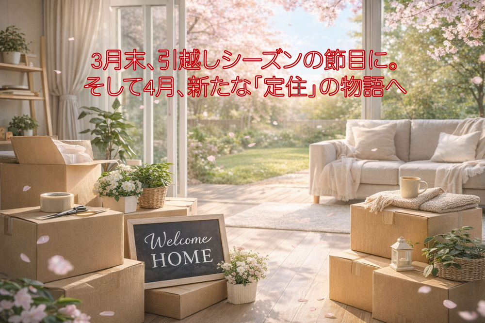 （2026年3月27日）3月末、引越しシーズンの節目に。そして4月、新たな「定住」の物語への画像