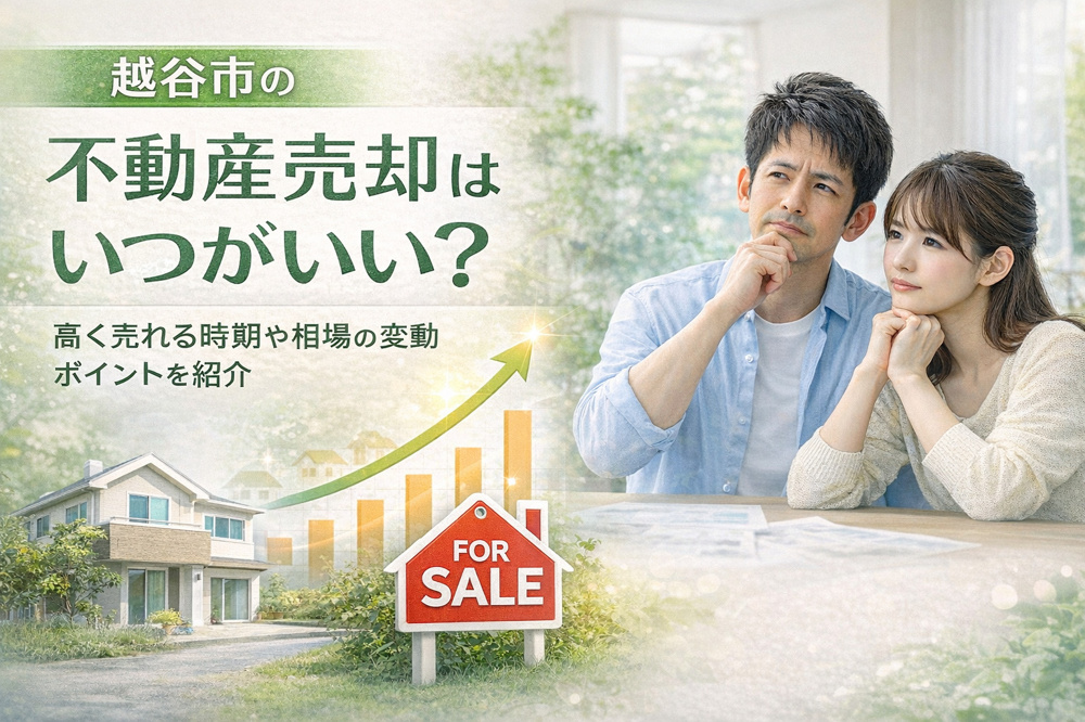 越谷市の不動産売却はいつがいい？高く売れる時期や相場の変動ポイントを紹介の画像