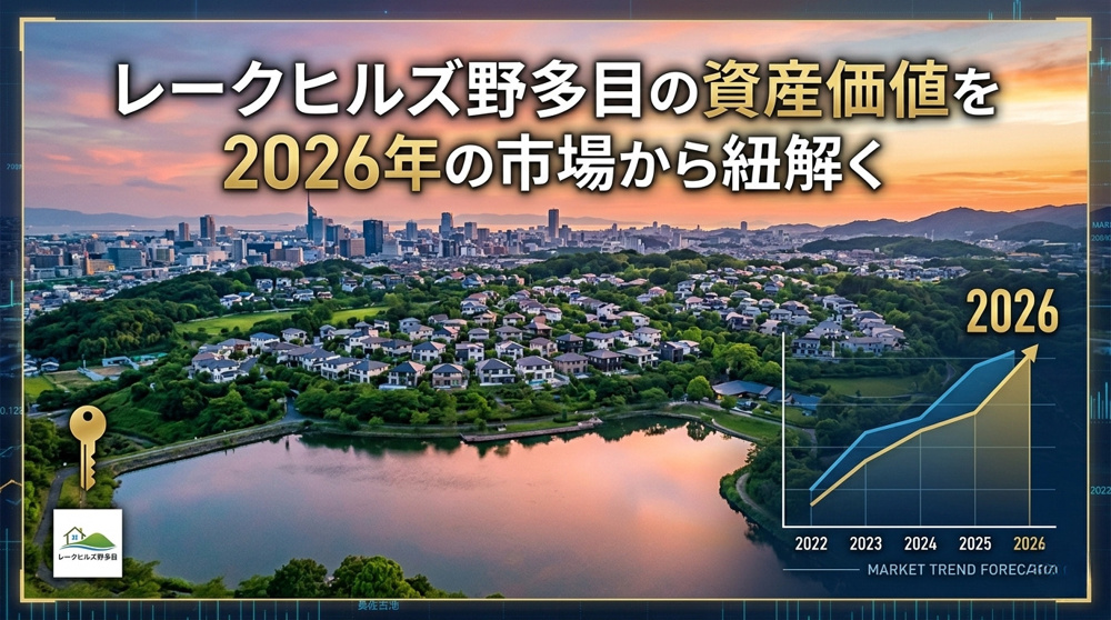 レークヒルズ野多目の資産価値と売却戦略｜福岡市南区の市場動向の画像