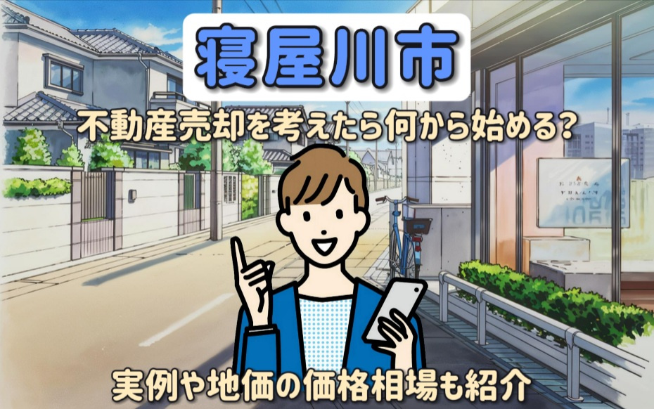 【寝屋川市で不動産売却するなら必見】実例や地価の価格相場も詳しくご紹介!の画像