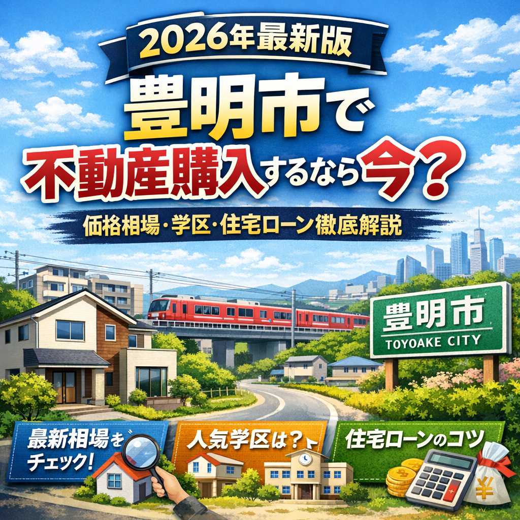 【2026年最新版】豊明市で不動産購入するなら今? 後悔しないための完全ガイド|価格相場・学区・住宅ローンまで徹底解説の画像