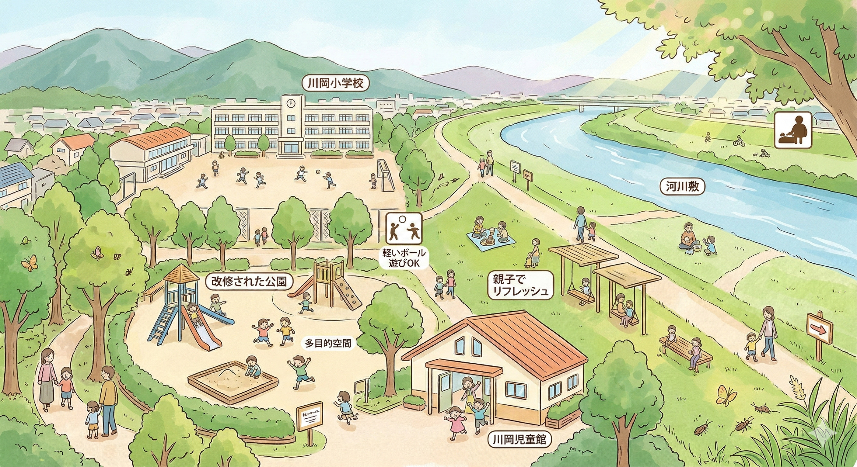川岡小学校の周辺はどんな生活環境なのか気になる方へ 周辺地域の評判や暮らしやすさをご紹介の画像