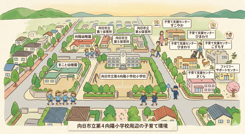 第４向陽小学校の学区は住みやすさが魅力！周辺環境や生活コストも紹介の画像