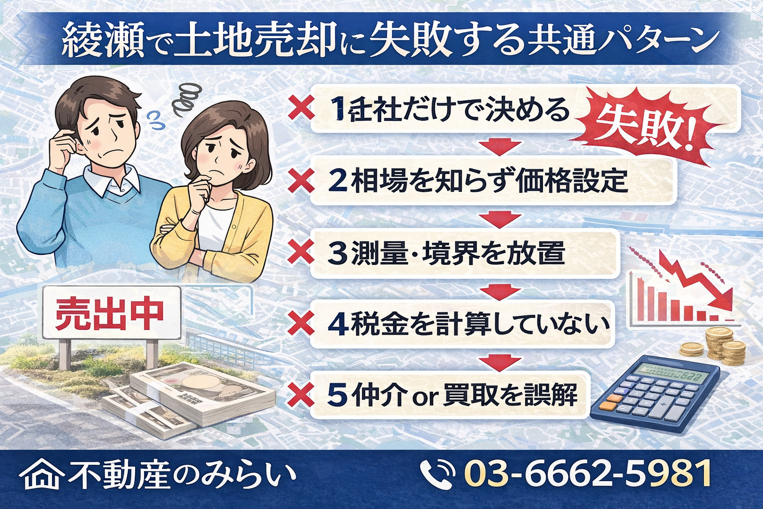 綾瀬で土地売却に失敗する共通パターン