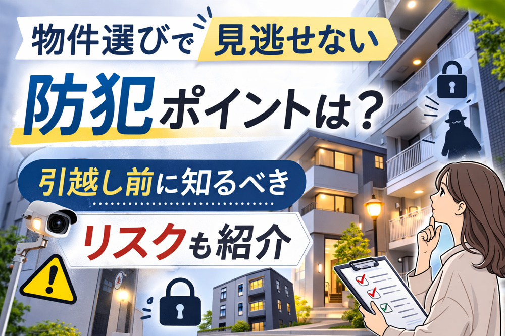 高槻市の物件選びで見逃せない防犯ポイントは？引越し前に知るべきリスクも紹介の画像