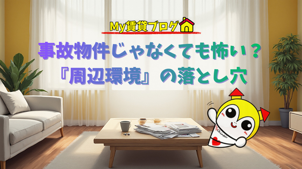 事故物件じゃなくても怖い？住んでから後悔する『周辺環境』の落とし穴～名古屋 My賃貸～の画像