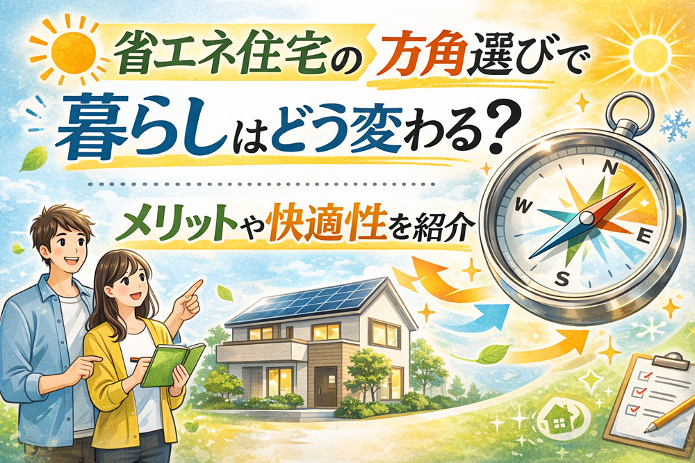 省エネ住宅の方角選びで暮らしはどう変わる？メリットや快適性を紹介の画像