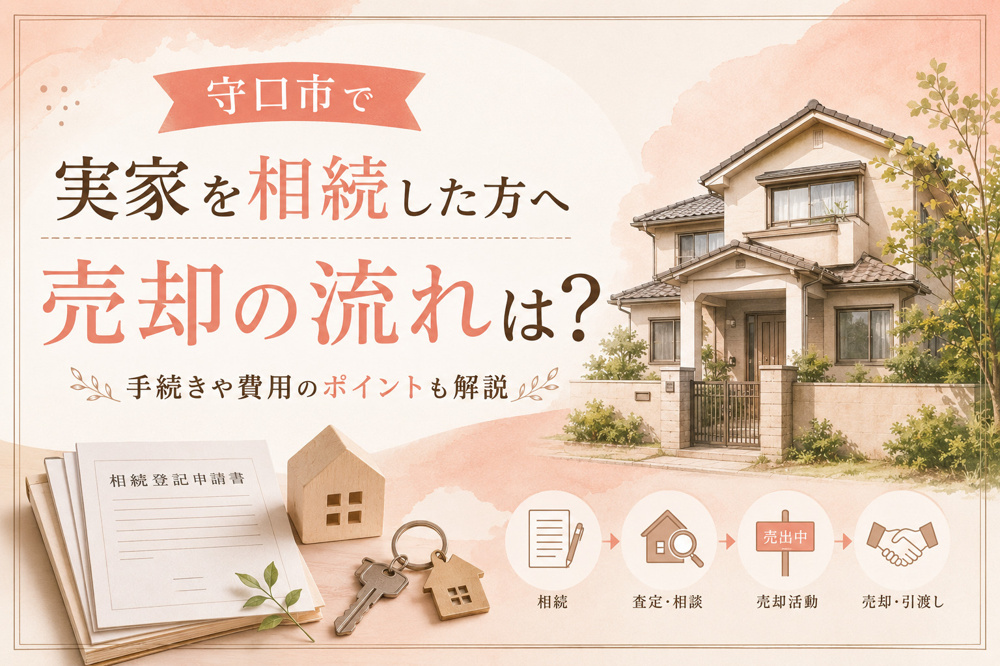 守口市で実家を相続した方へ売却の流れは？手続きや費用のポイントも解説の画像