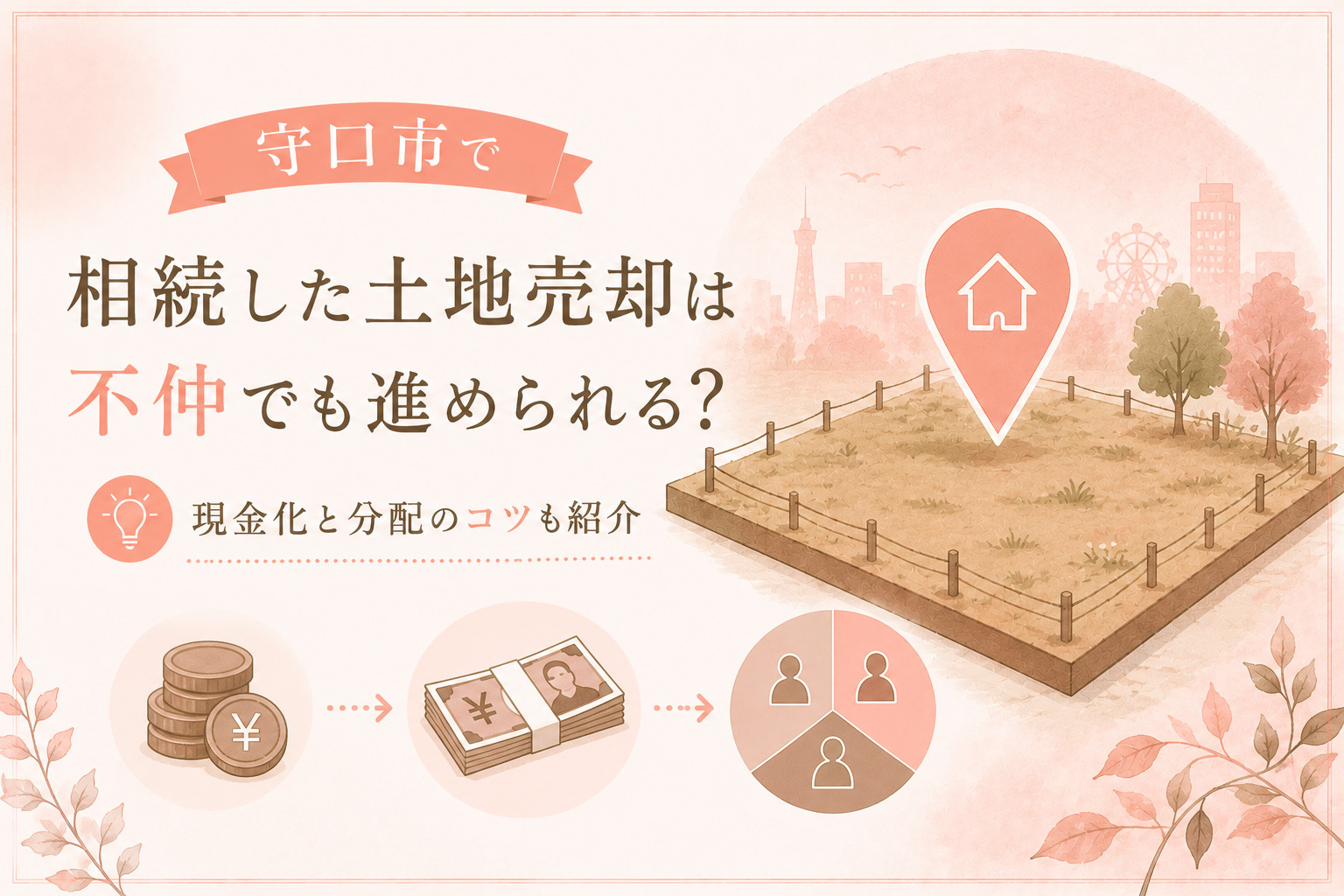 守口市で相続した土地売却は不仲でも進められる？現金化と分配のコツも紹介の画像