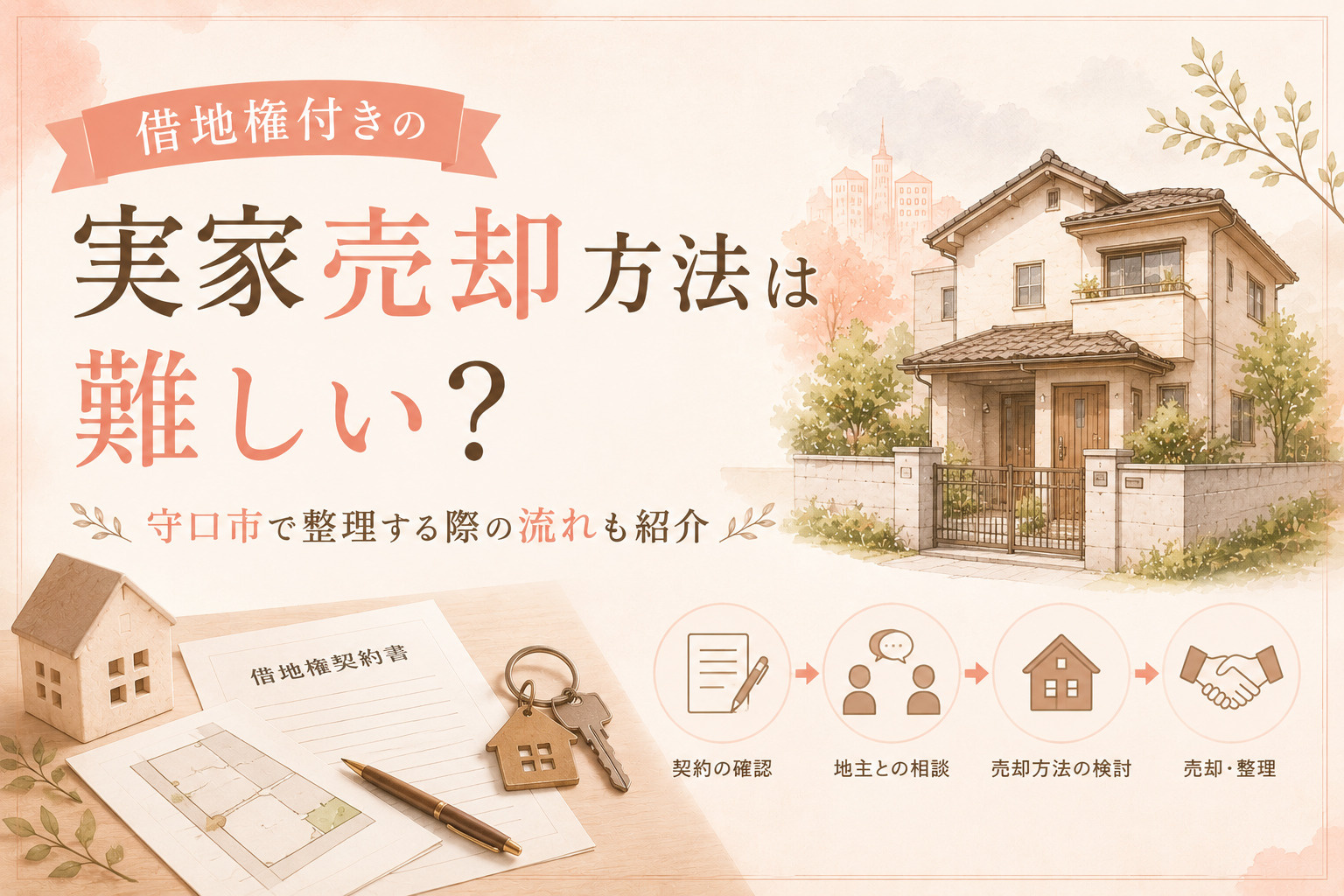 借地権付きの実家売却方法は難しい？守口市で整理する際の流れも紹介の画像