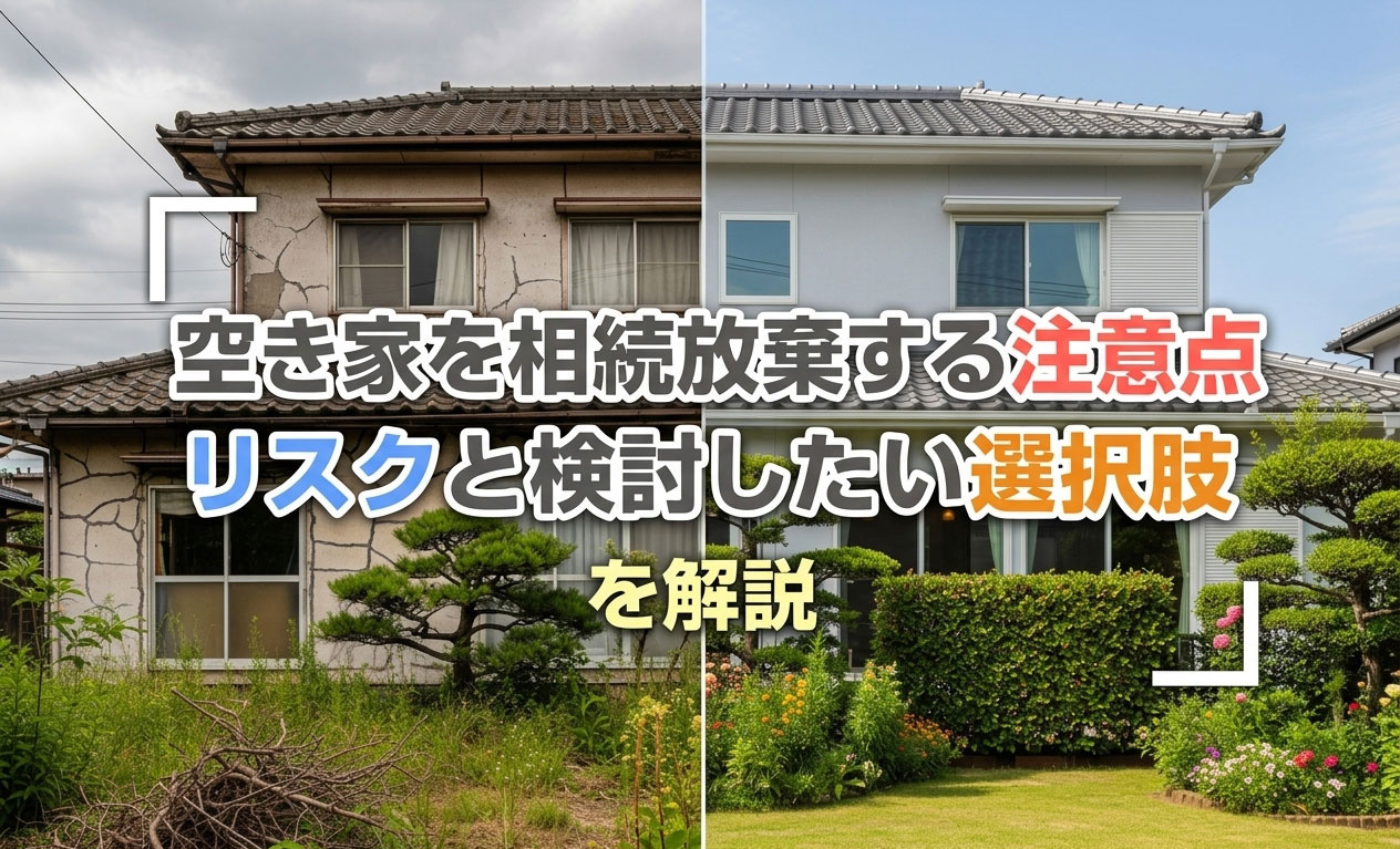 空き家を相続放棄する注意点｜リスクと検討したい選択肢を解説の画像