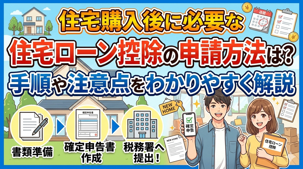 住宅購入後に必要な住宅ローン控除の申請方法は？手順や注意点をわかりやすく解説の画像