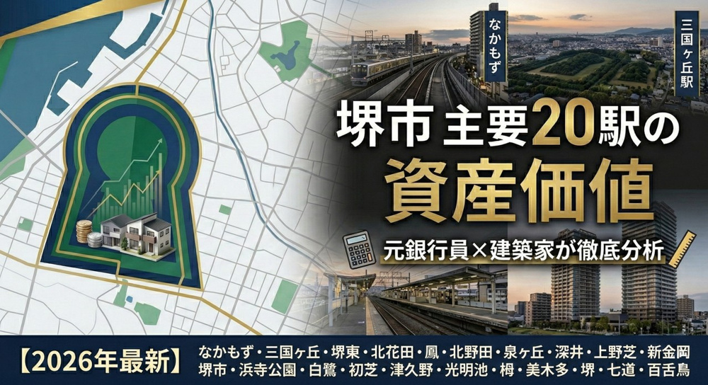 【2026年最新】堺市の資産価値を徹底解剖！元銀行員×建築家が選ぶ「主要20駅」住みやすさと地価推移の真実の画像