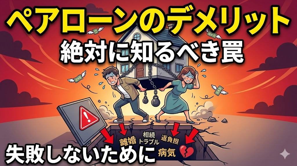 ペアローンのデメリットは何がある？落とし穴や罠も併せて解説の画像