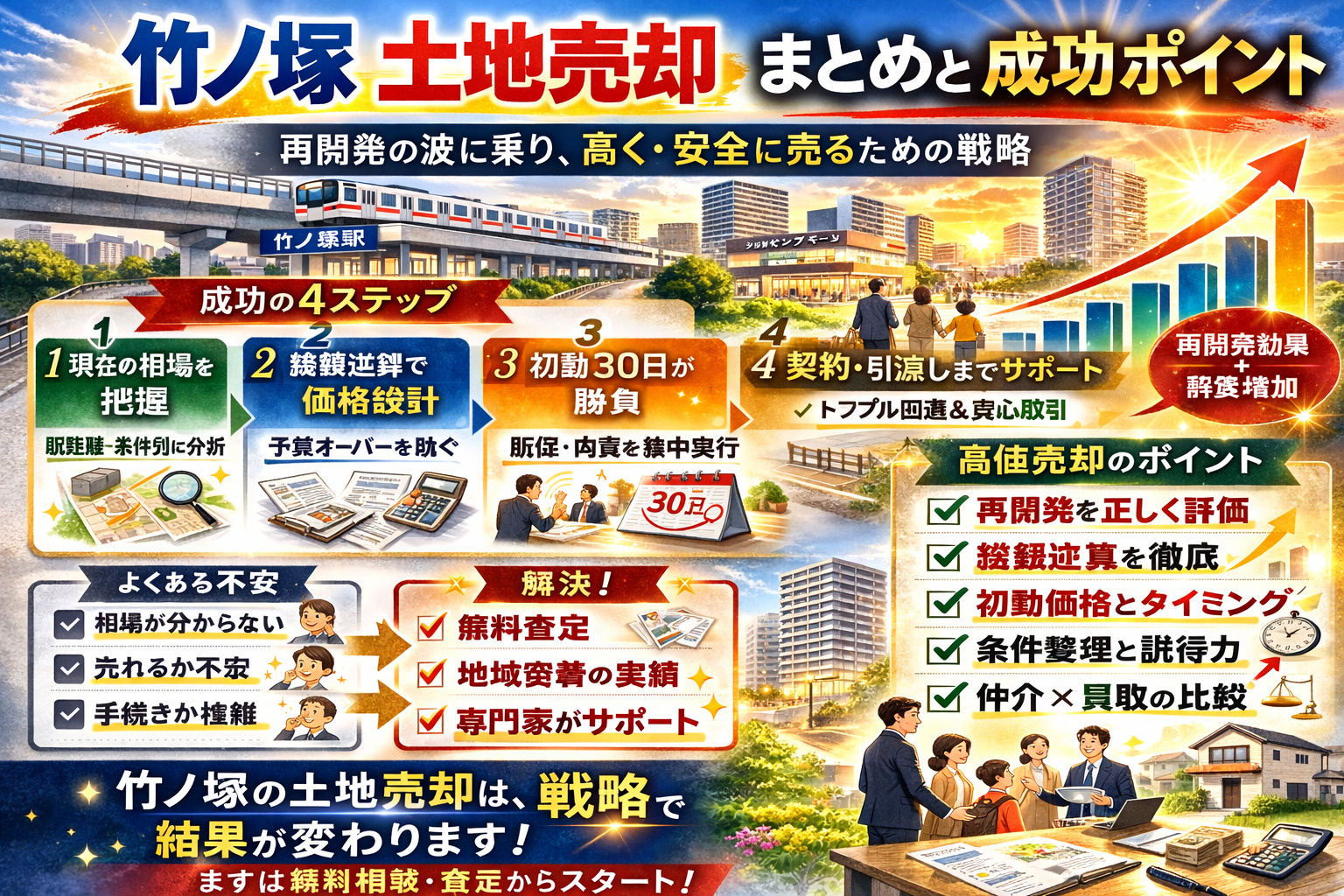 竹ノ塚土地売却まとめと成功ポイント