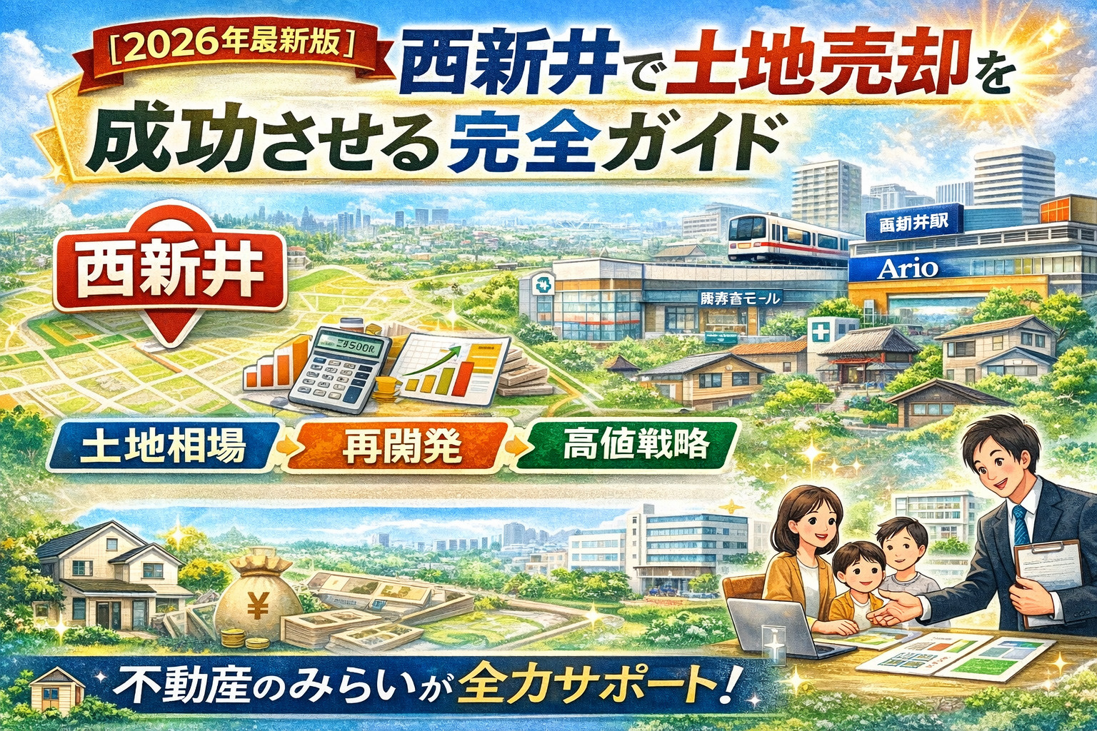 【2026年最新版】西新井で土地売却を成功させる完全ガイド｜相場・再開発・高値戦略まで徹底解説の画像