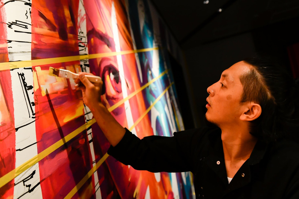 2021年1月16日ライブペイント開催【クレス・アートリノベーション with OVER ALLs ＆ DDD】の画像