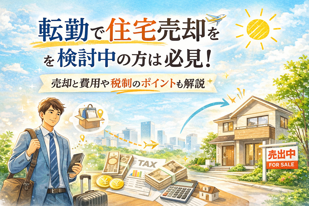 転勤で住宅売却を検討中の方は必見！売却と費用や税制のポイントも解説の画像