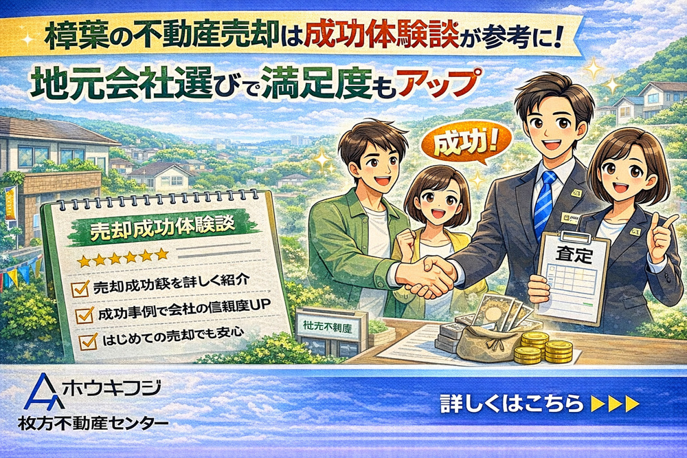 樟葉の不動産売却は成功体験談が参考に！地元会社選びで満足度もアップの画像