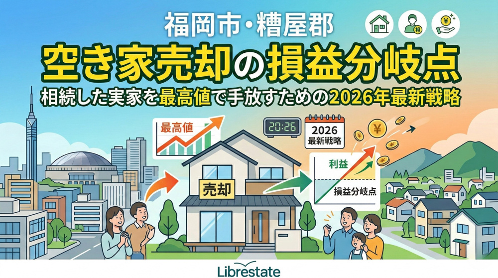 【福岡市・糟屋郡】空き家売却の損益分岐点｜3000万円特別控除の活用と解体判断の画像