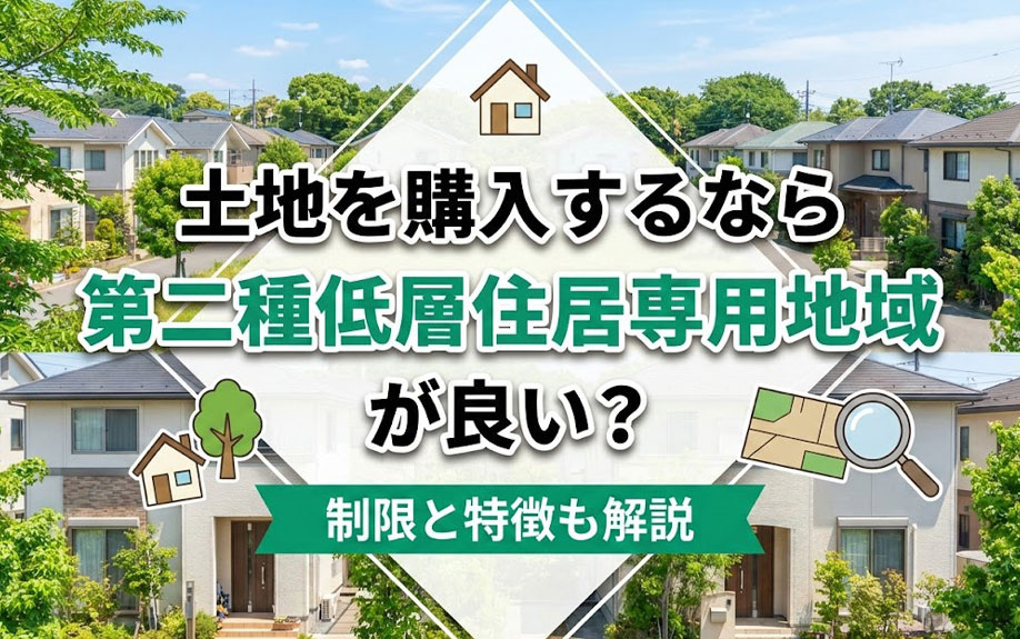 土地を購入するなら第二種低層住居専用地域が良い？制限と特徴も解説の画像