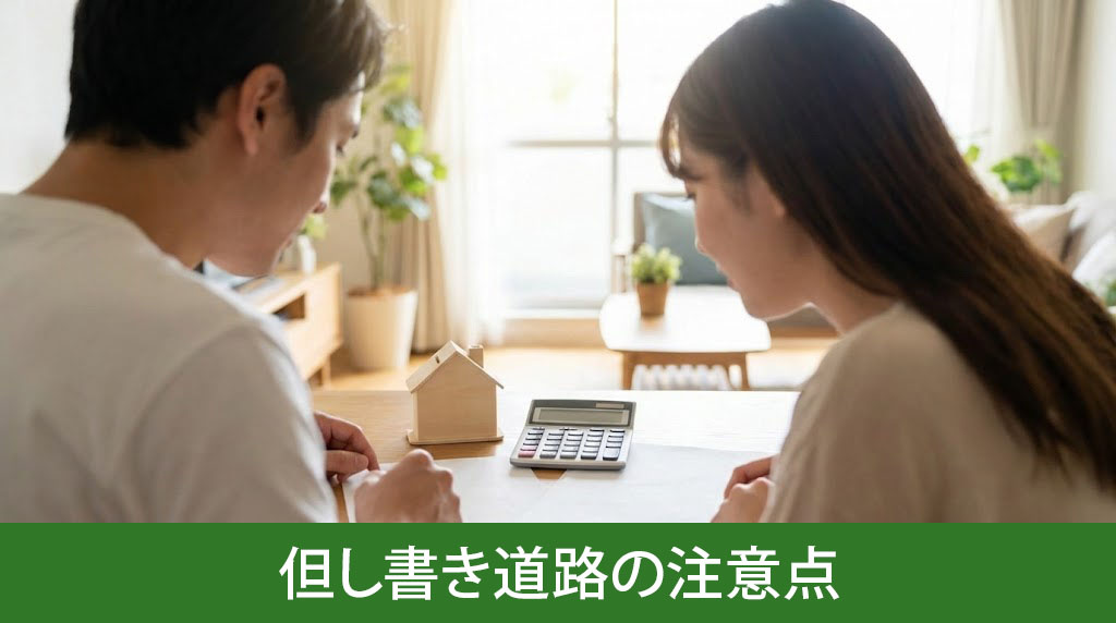 購入前に知っておきたい但し書き道路の注意点