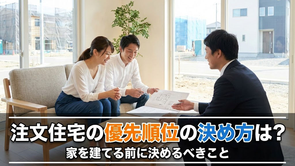 注文住宅の優先順位の決め方は？家を建てる前に決めるべきことの画像