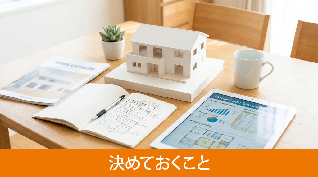 注文住宅を建てる前に決めておくこと