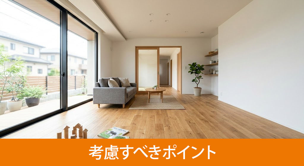 注文住宅を建てる際に考慮すべきポイント