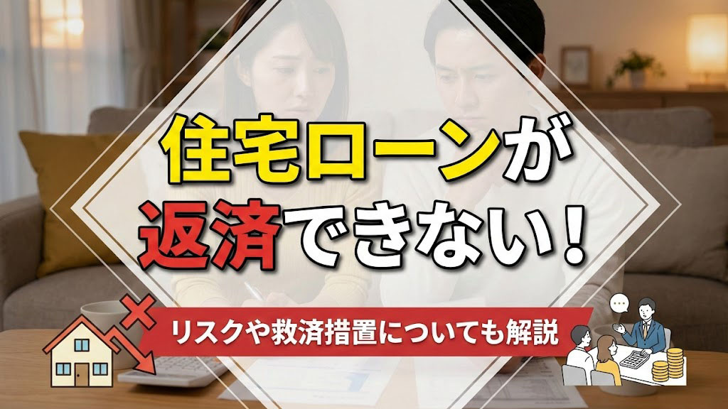住宅ローンが返済できない！リスクや救済措置についても解説の画像