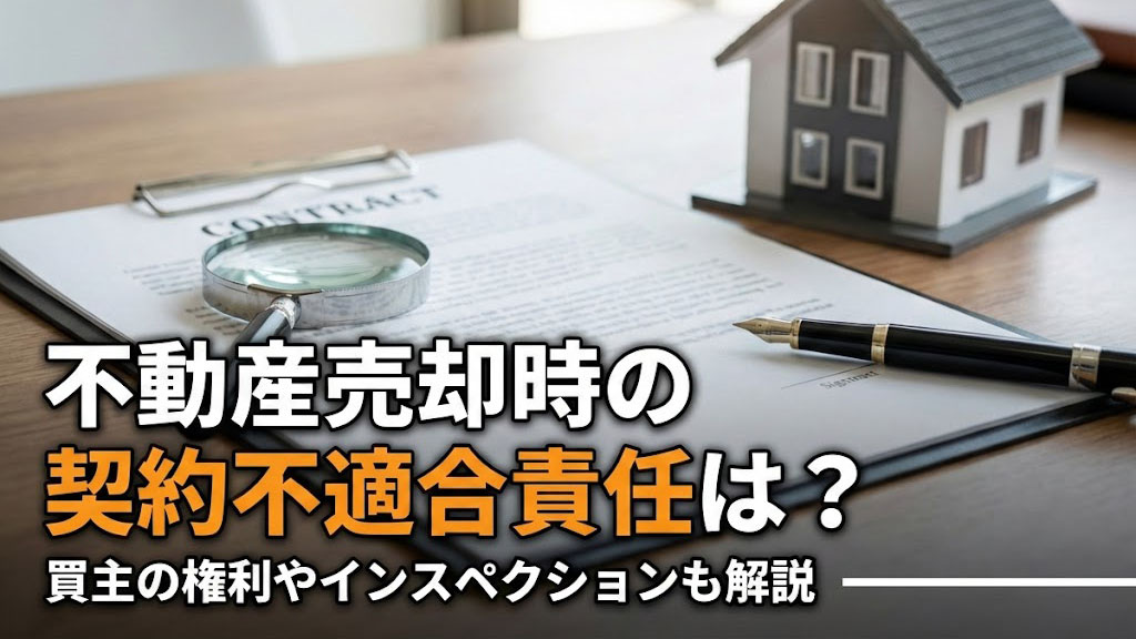 不動産売却時の契約不適合責任は？買主の権利やインスペクションも解説の画像