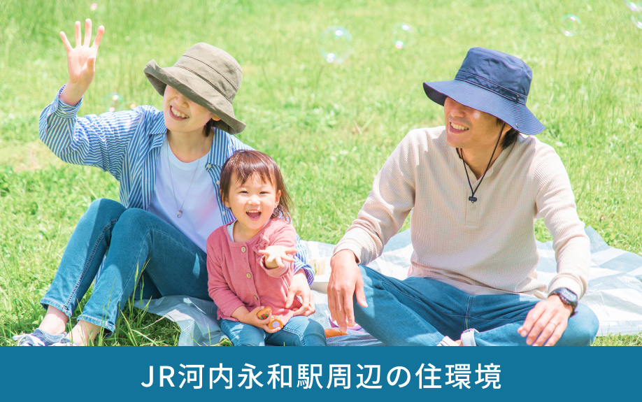 JR河内永和駅周辺の住環境