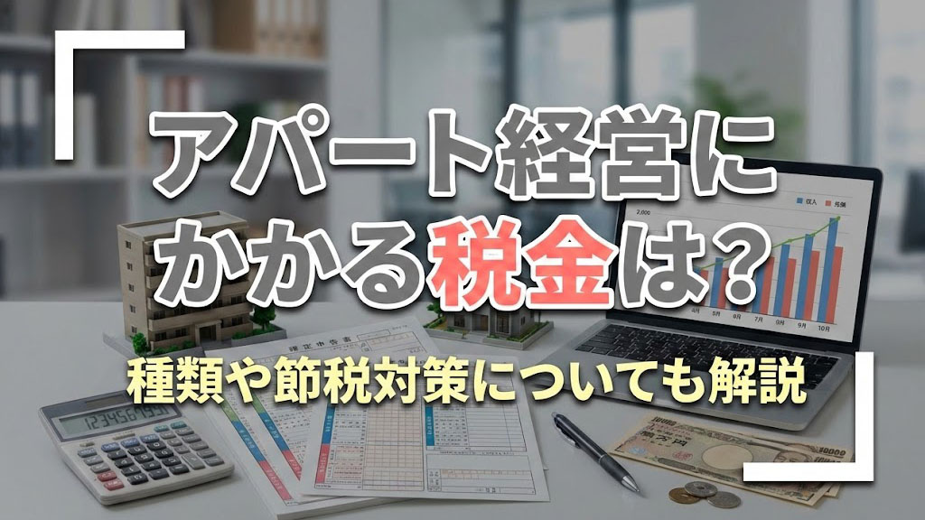 アパート経営にかかる税金は？種類や節税対策についても解説の画像