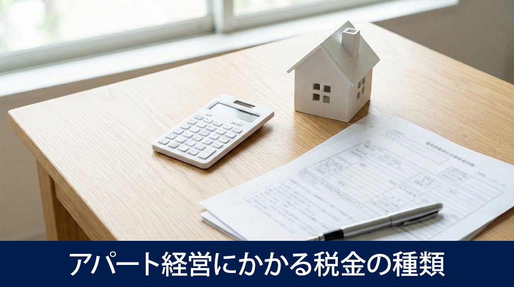 アパート経営にかかる税金の種類と目安