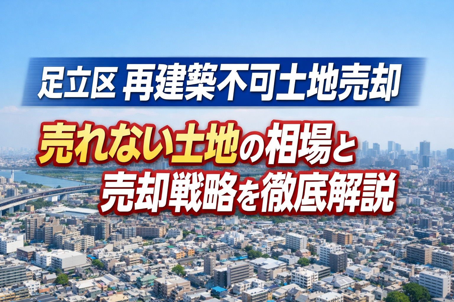 【足立区 再建築不可土地売却】売れない土地はどうする？相場・売却方法・高く売る戦略を徹底解説の画像