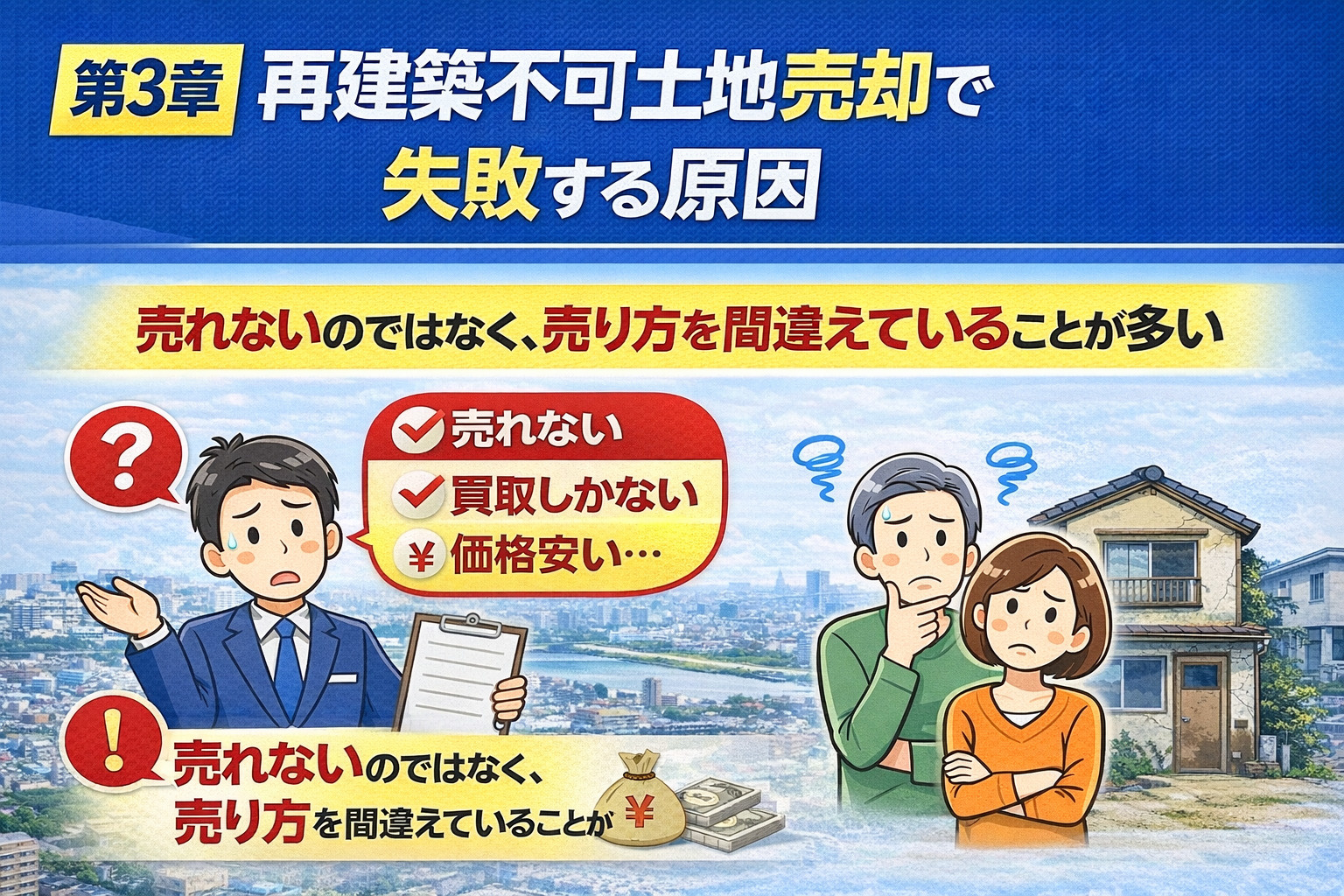 再建築不可土地売却で失敗する原因