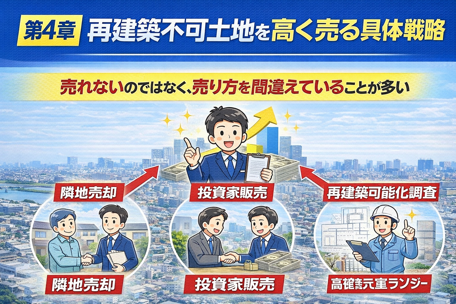 再建築不可土地を高く売る売却戦略