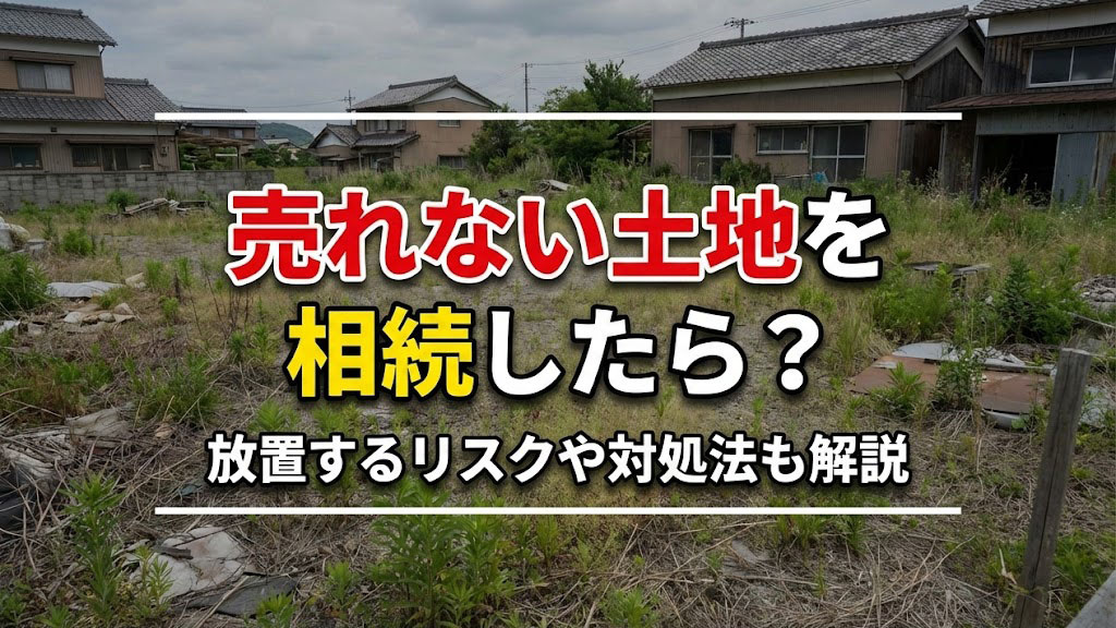 売れない土地を相続したら？放置するリスクや対処法も解説の画像