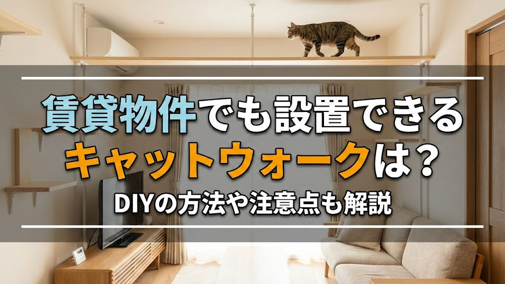 賃貸物件でも設置できるキャットウォークは？DIYの方法や注意点も解説の画像