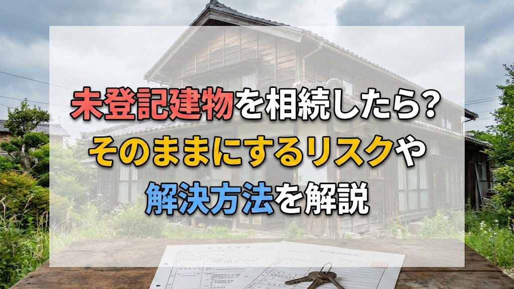 未登記建物を相続したら？そのままにするリスクや解決方法を解説の画像