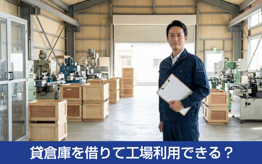 貸倉庫を借りて工場利用できる？