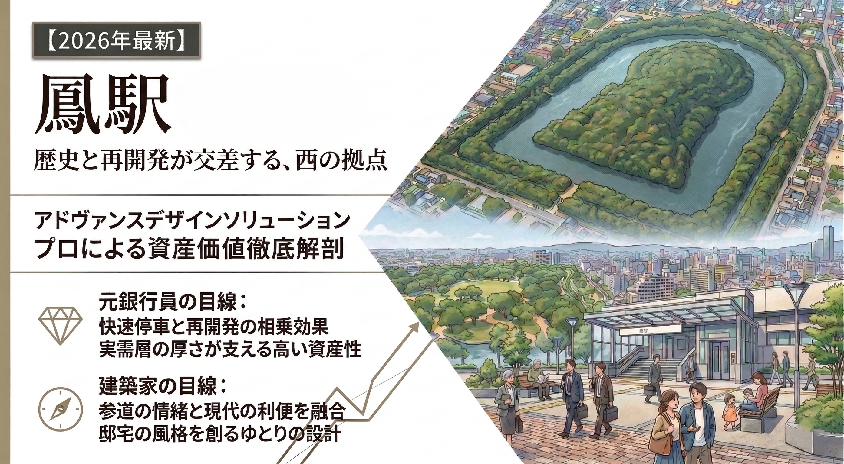 【鳳駅編】快速停車×大型商業施設。歴史ある邸宅街と再開発が交差する「堺の要衝」【2026年最新】の画像