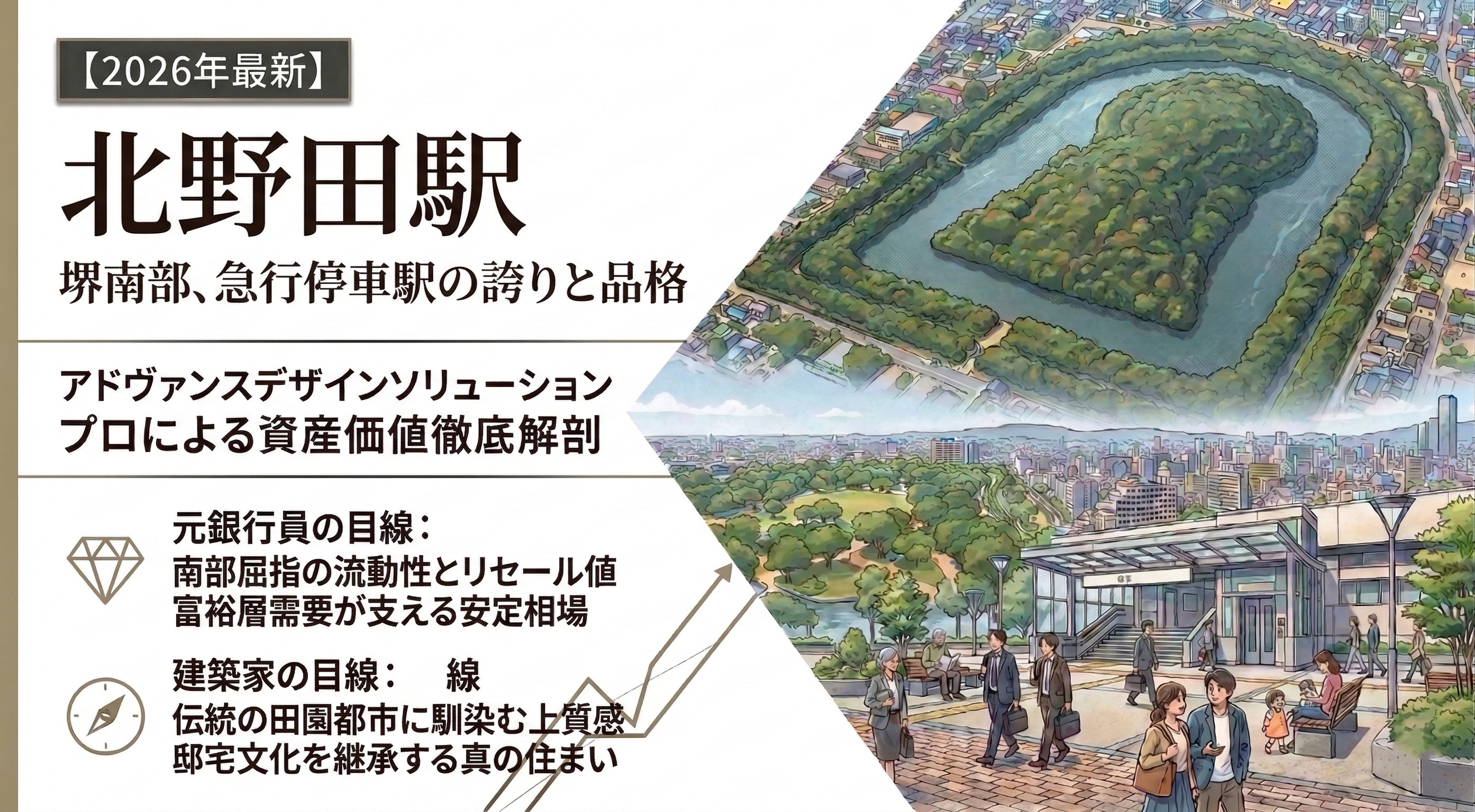 【北野田駅編】堺南部が誇る「邸宅文化」の継承。利便性と品格を両立する賢い資産形成【2026年最新】の画像