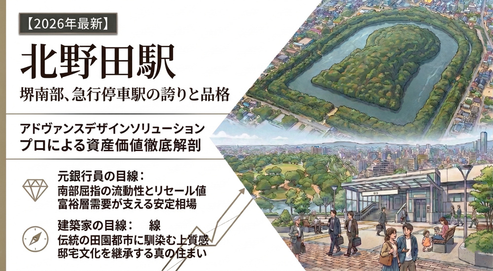 【北野田駅編】堺南部が誇る「邸宅文化」の継承。利便性と品格を両立する賢い資産形成【2026年最新】の画像
