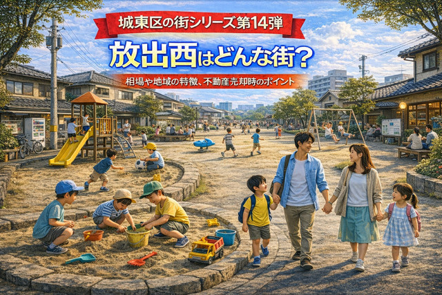 大阪市城東区放出西の不動産売却ポイントは?相場や環境どんな街かも紹介の画像