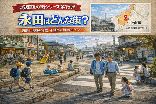 大阪市城東区永田の不動産売却ポイントは？どんな街か地域の特徴や相場もまとめましたの画像