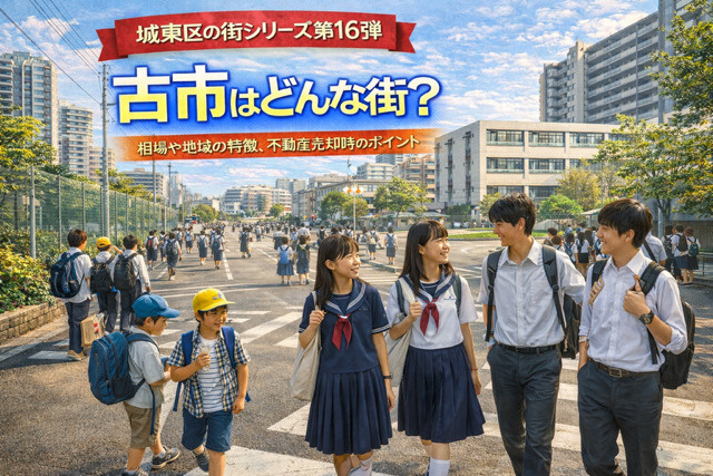 大阪市城東区古市の不動産売却ポイントは？どんな街か相場や地域の特徴も紹介の画像
